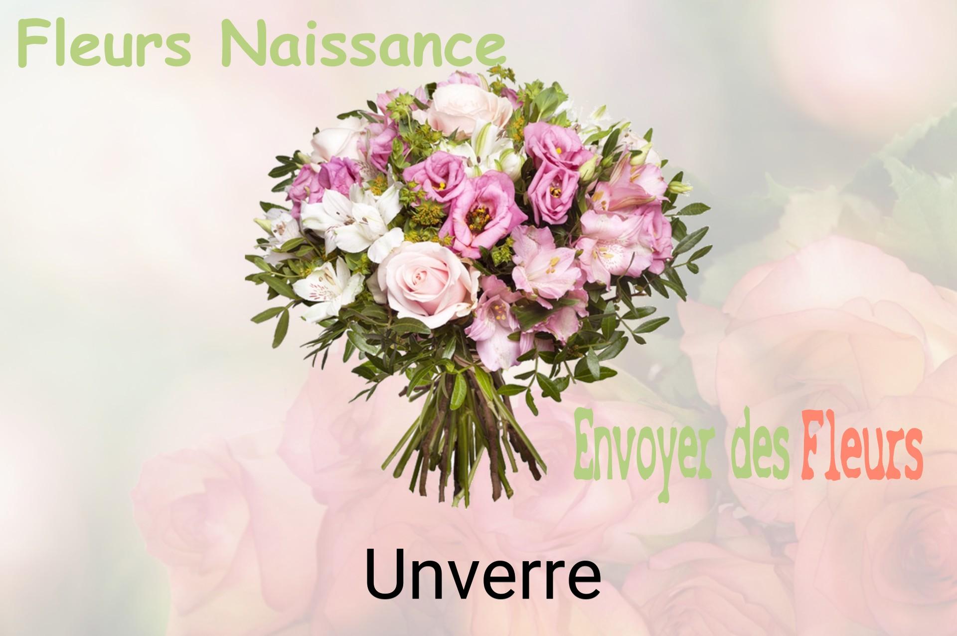 Bouquet de fleurs de naissance livré à Unverre